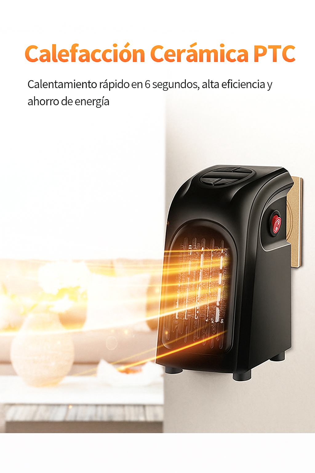 Calefactor eléctrico portátil para el hogar
