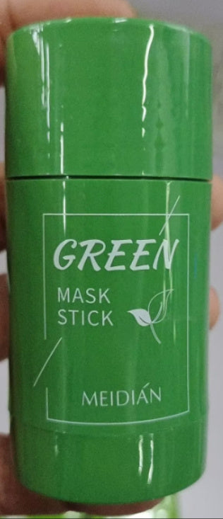 Mascarilla en Barra de Té Verde & Arcilla – Control de grasa, antiacné y luminosidad.