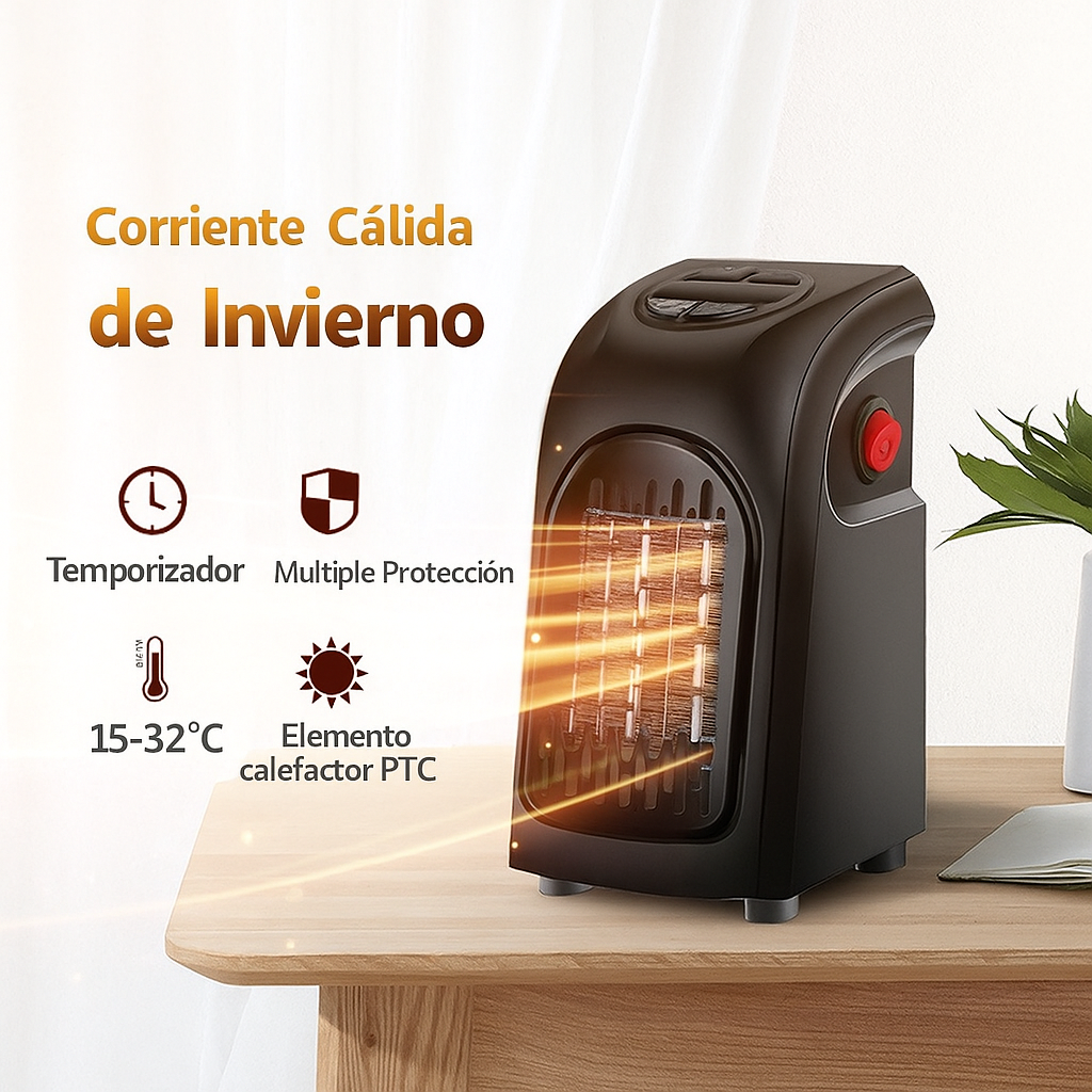Calefactor eléctrico portátil para el hogar