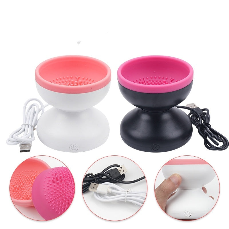 Limpiador eléctrico portátil de brochas de maquillaje USB